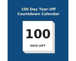 100 Day Tear Off Countdown Calendar