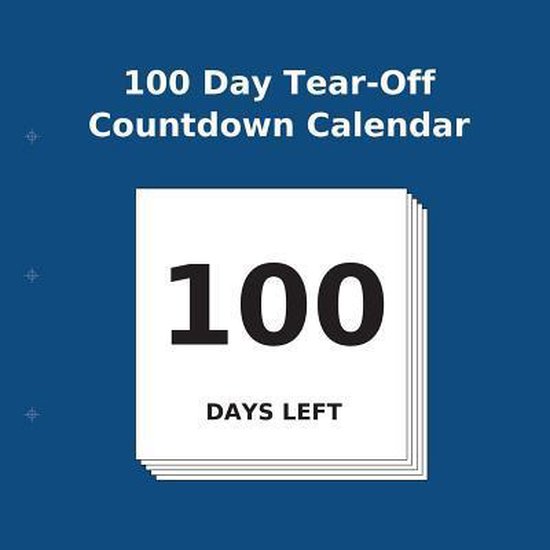 100 Day Tear Off Countdown Calendar - cover