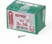 Spax Spaanplaat CK Verzinkt Torx 3.5 x 16 (200) - 200 stuks