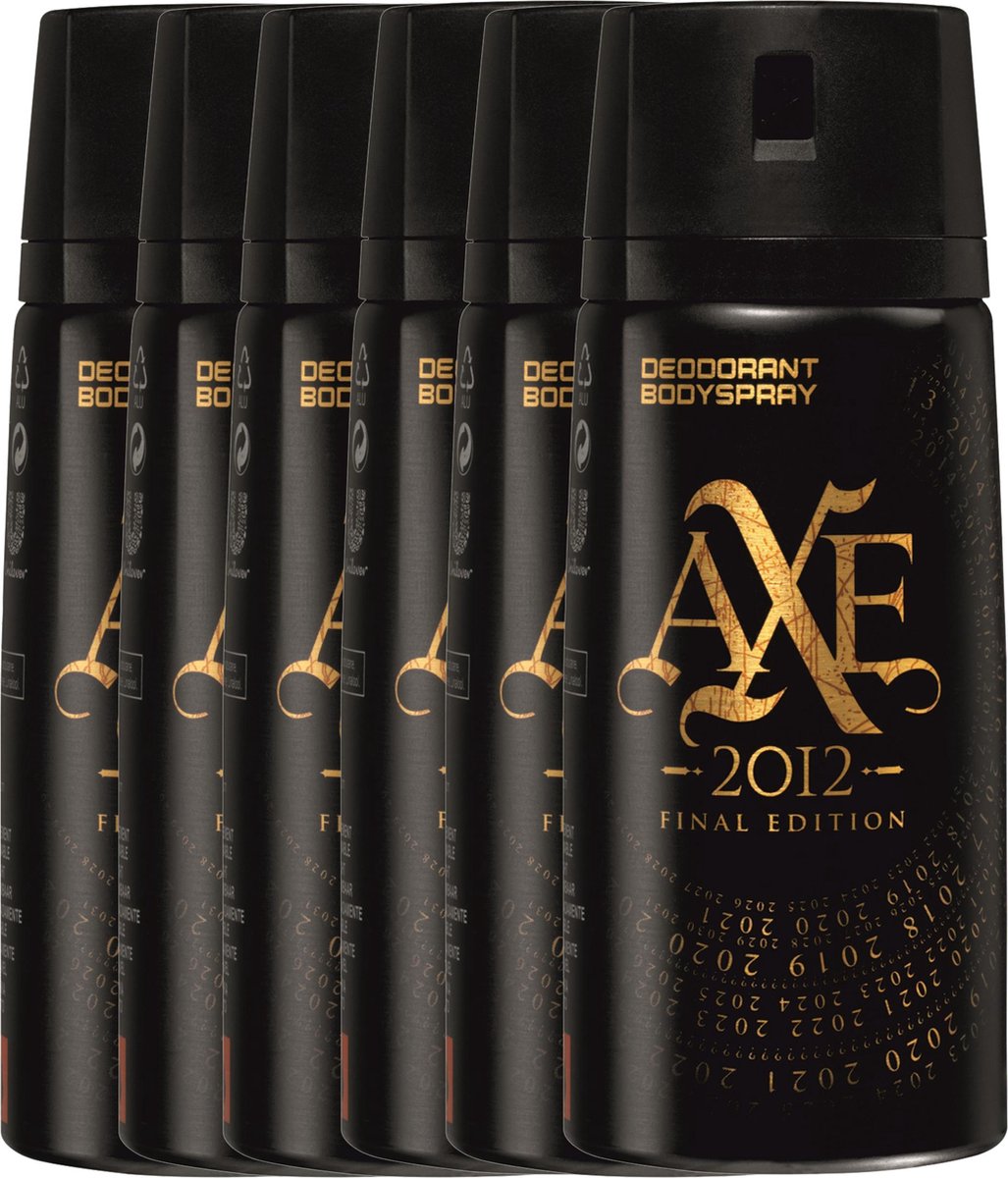 AXE 2012 Final Edition Deodorant - 6 x 150 ml - Voordeelverpakking | bol.com