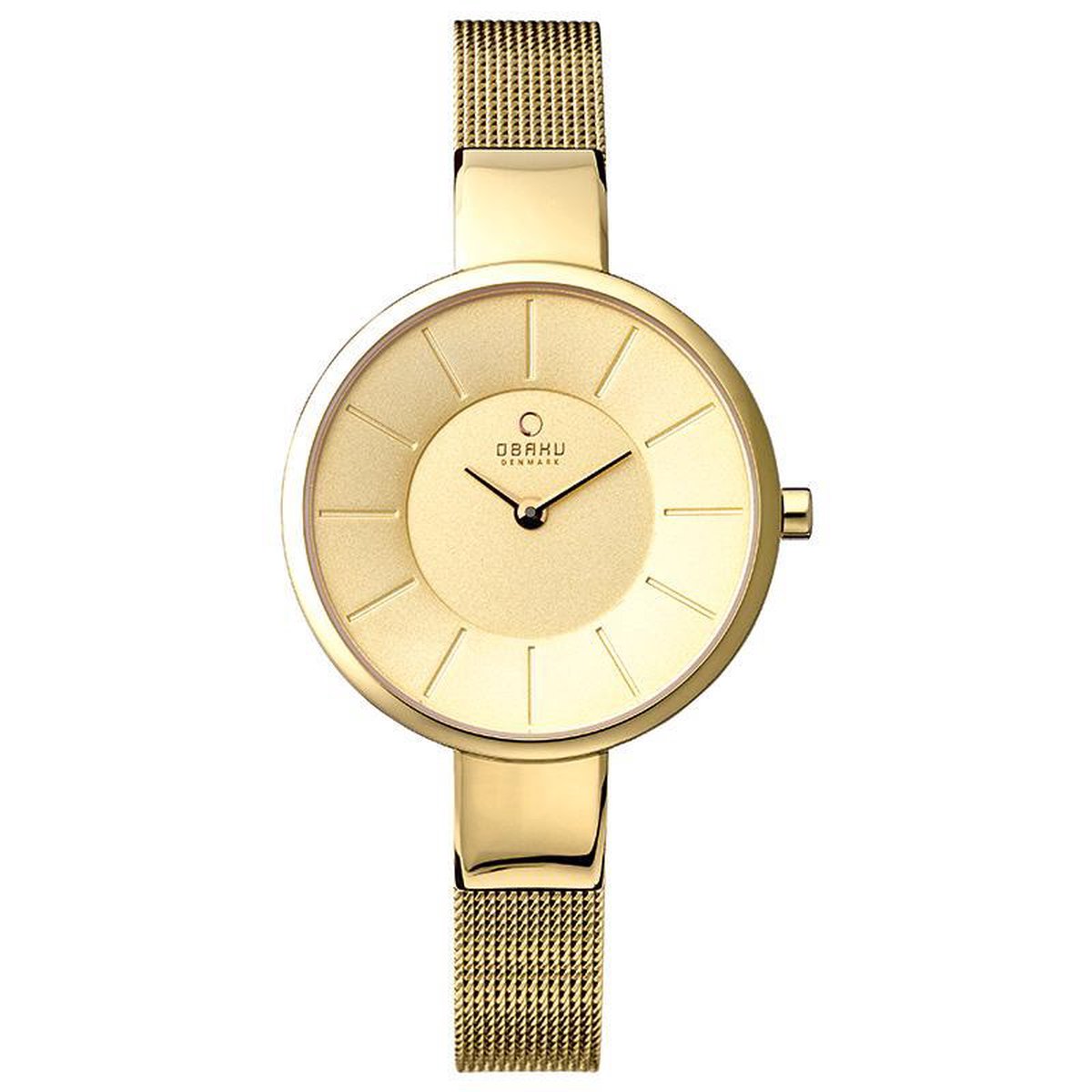 Obaku Denmark V149L GGMG1 - Horloge - Staal - Goudkleurig - 32 mm