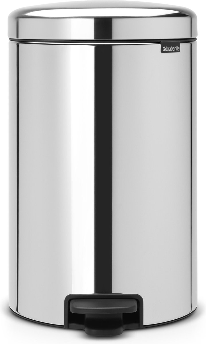 Goedkoopste Brabantia NewIcon Prullenbak - 20 liter - Brilliant Steel