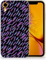 TPU-siliconen Hoesje Geschikt voor iPhone Xr Design Feathers Color