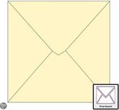 Benza Wenskaart Enveloppen - Vierkant 14 x 14 cm - Crème - 50 stuks