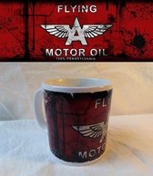 Garage mok (oil can mug) Flying