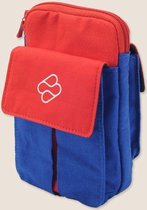 Nintendo Switch - Soft bag Opbergtas - Joy Con controllers - Rood met blauw