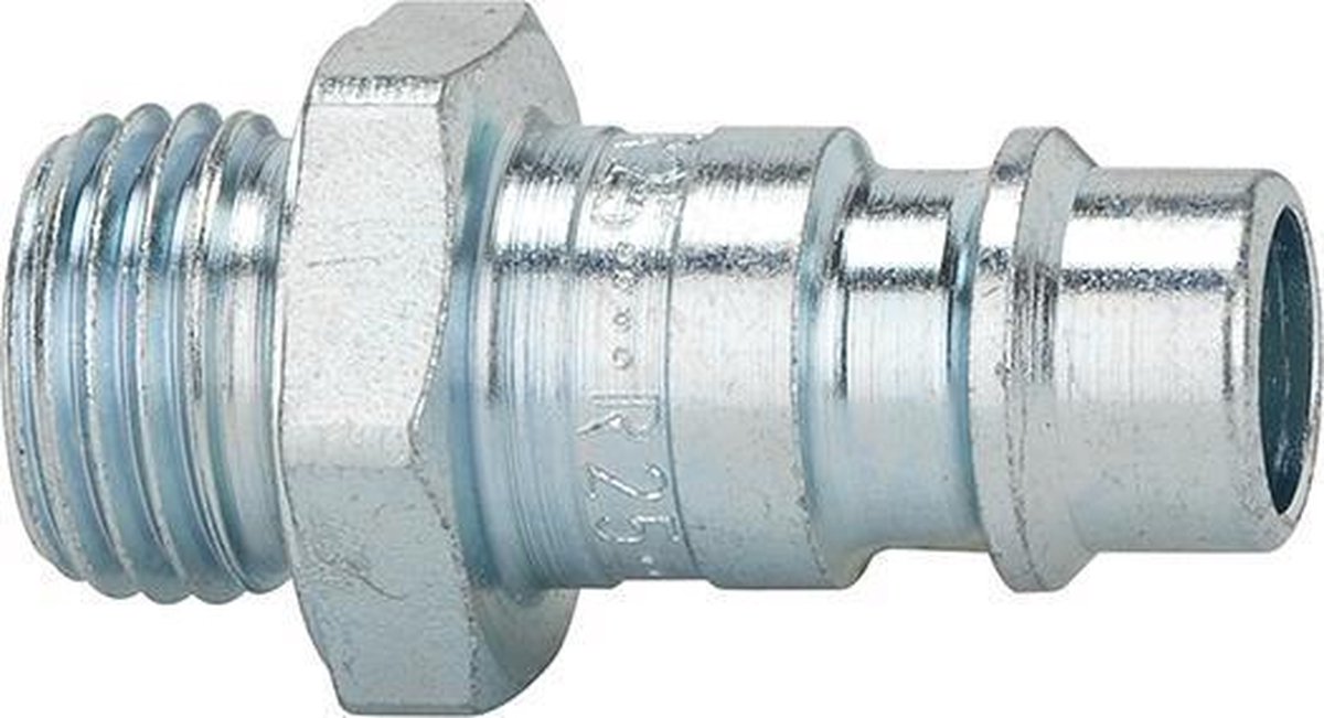 Riegler Nippel voor koppelingen NW 7,2 - 7,8 staal gehard / verzinkt G 3/8 AG 0 - 35 bar - 107548