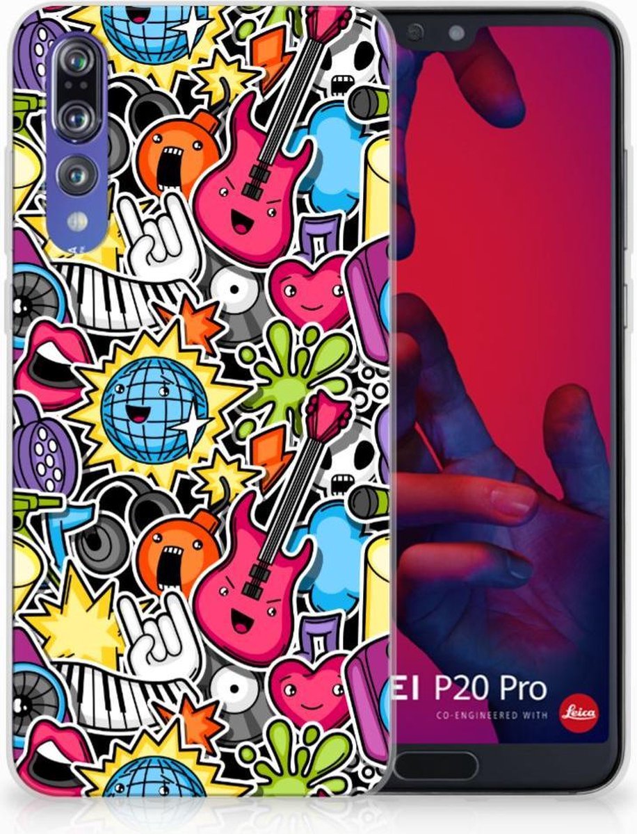 Huawei P20 Pro Silicone Back Cover Punk Rock