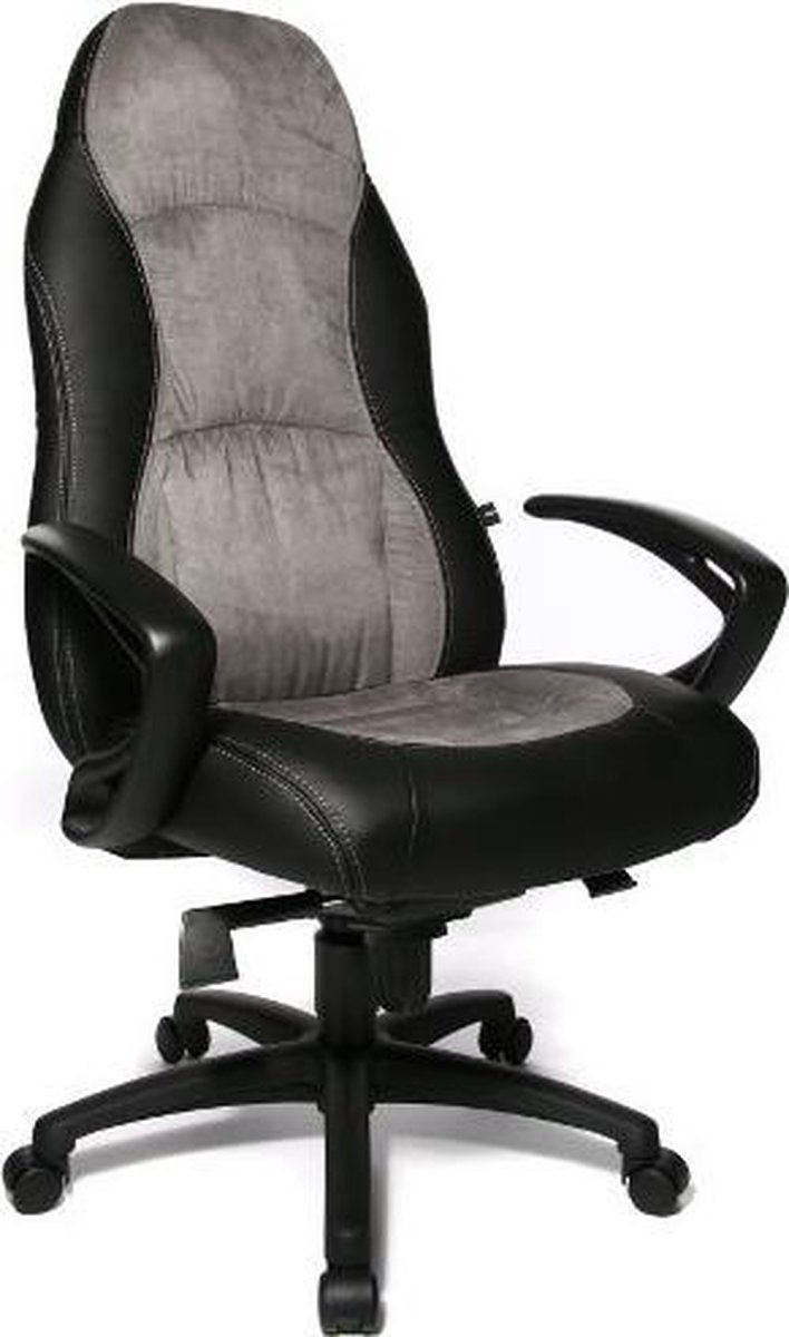 hjh office Speed Chair AL.F2 - Bureaustoel - Kunstleder - Zwart / grijs