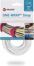Velcro One-Wrap klittenband kabelbinders 200 x 12mm / wit (25 stuks)