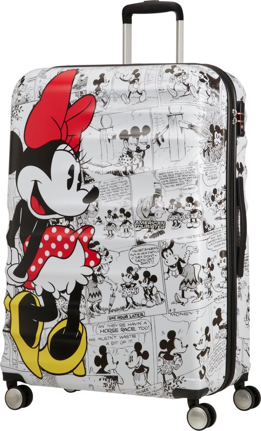 American Tourister Reiskoffer - Wavebreaker Disney Spinner 77/28 Disney (Large) Minnie Comics White