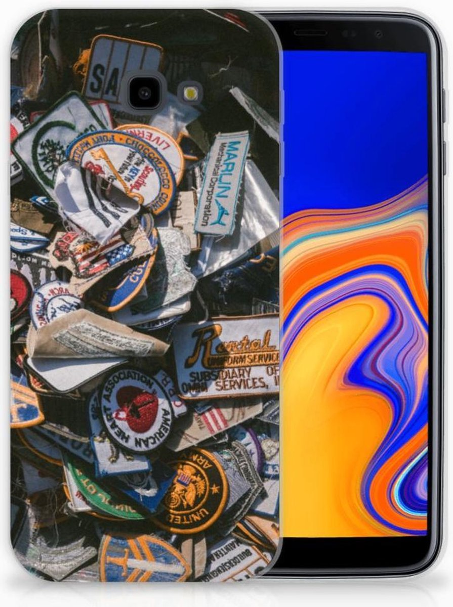 Samsung Galaxy J4 Plus (2018) Siliconen Hoesje met foto Badges