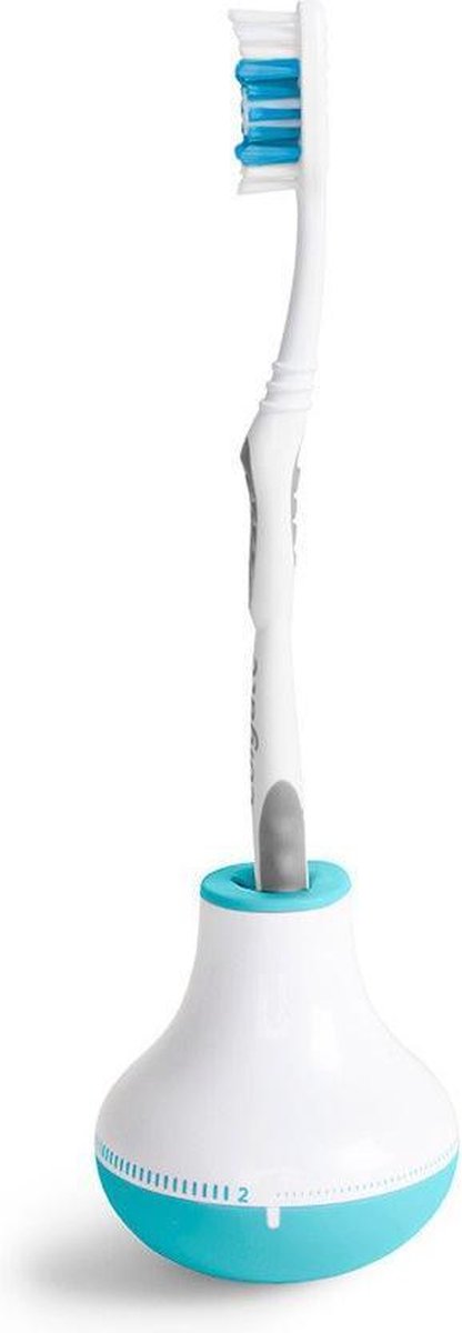 Quirky Bobble Brush - tandenborstelhouder met Timer voor kids - Roze-wit