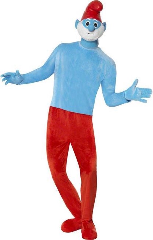 Deluxe Grote Smurf™ kostuum voor mannen - Verkleedkleding | bol.com