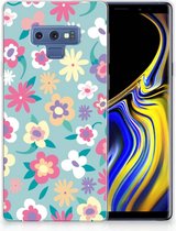Geschikt voor Samsung Galaxy Note 9 TPU Hoesje Design Flower Power