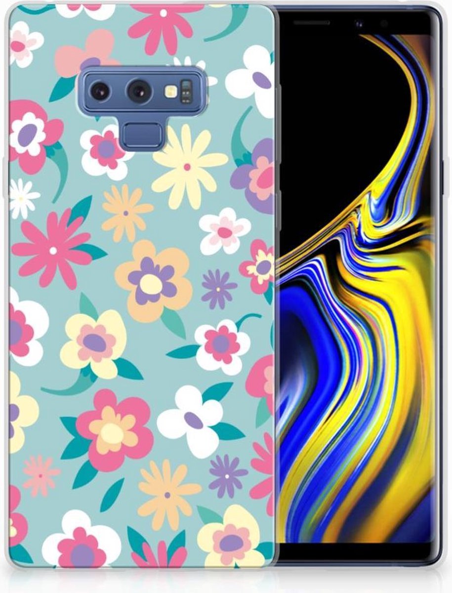Back Cover voor Samsung Galaxy Note 9 TPU Case Flower Power