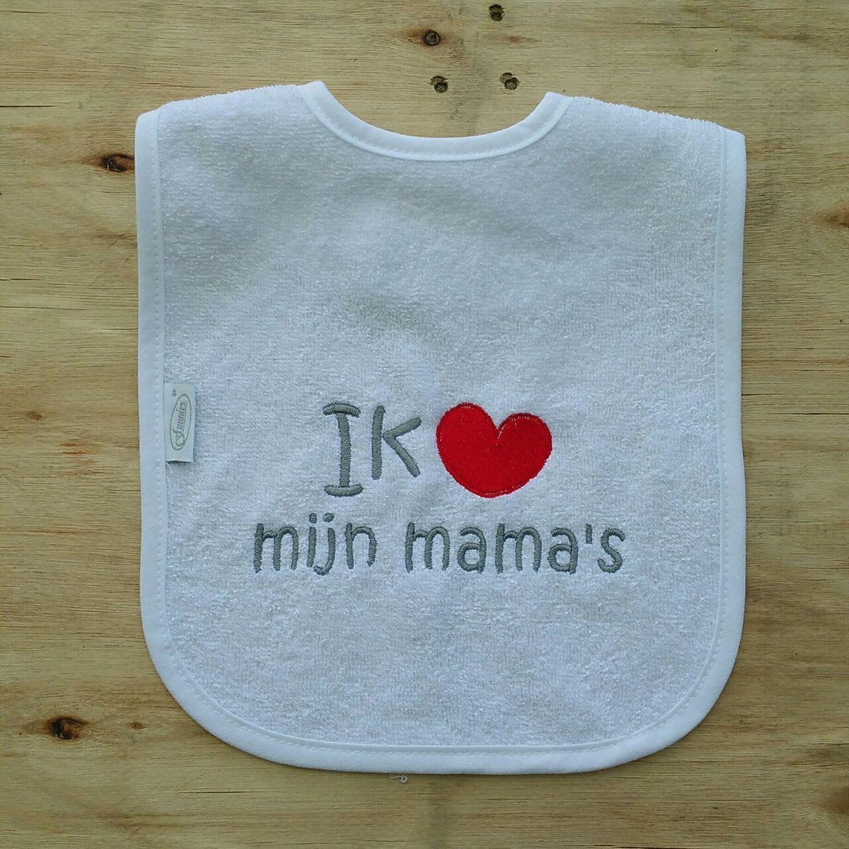 Goedkoopste Witte slab met Ik hou van mijn mama's