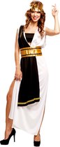 Zwart en wit Romeinse keizerin kostuum voor vrouwen - Volwassenen kostuums