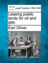 Leasing Public Lands for Oil and Gas.