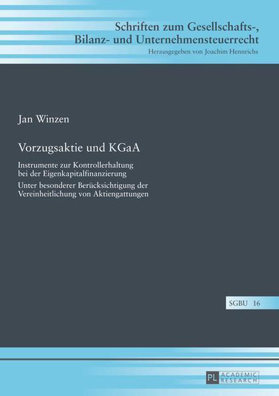 Schriften zum Gesellschafts-, Bilanz- und Unternehmensteuerr ... - cover