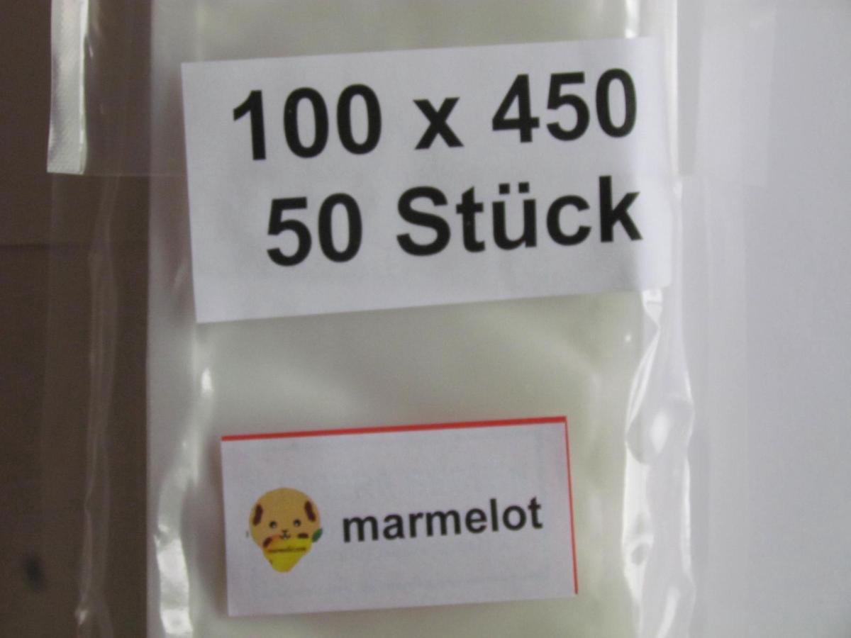 Marmelot Vacuumzakken 10x45 cm 50 stuk met Microstructuur voor alle Merken Vacuum Sealers