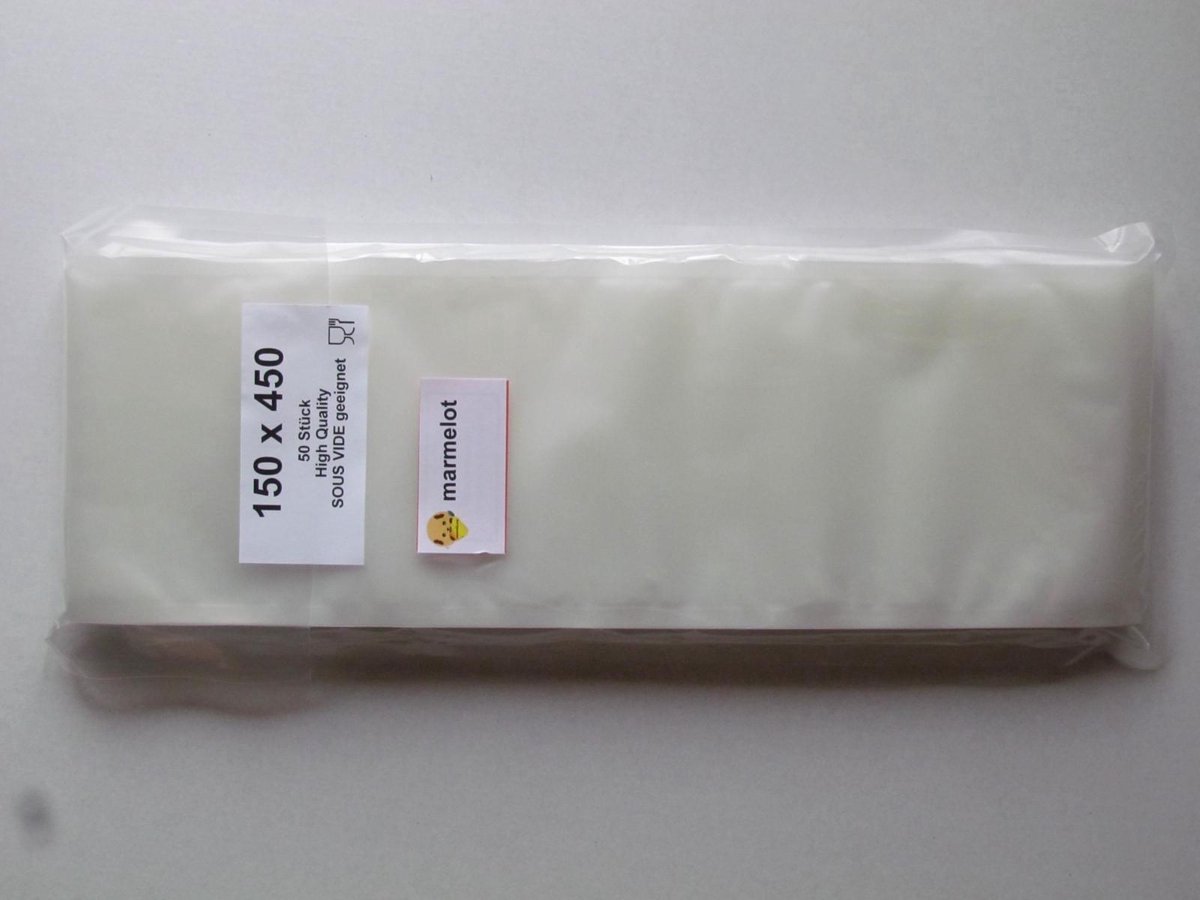 Marmelot Vacuumzakken   15x45 cm 50 stuk met Microstructuur voor alle Merken Vacuum Sealers