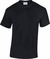 T-shirt Gildan en coton épais 180 GSM, couleur noir, taille S (6 pièces)