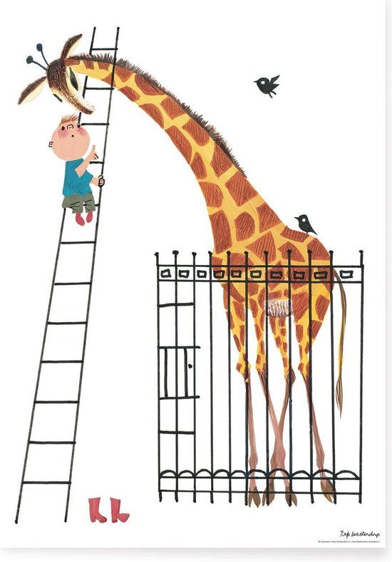Kust Jet Caroline Fiep Westendorp XL poster 'Reuze Giraffe' | bol.com