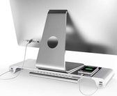 Space Bar Desk Organizer - Met 4 USB poorten - Houder voor Beeldscherm, Monitor Standaard