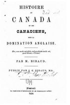 Histoire du Canada et des canadiens sous la domination anglaise