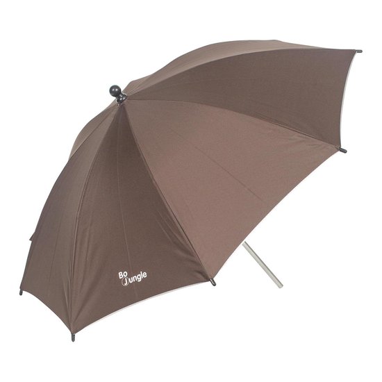 Bo Jungle - Parasol Kinderwagen universeel - UV werend 50+ - Met klem en afneembare parasolstang - Umbrella Brown - Bo Jungle