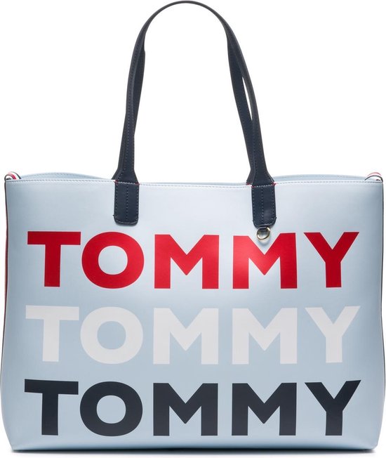 Lichtblauwe Omkeerbare Shopper Tas Tommy Hilfiger Iconic Dames OS | bol.com