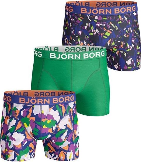 Bjorn Borg Sportonderbroek casual - 3p SHORTS BB FLOWERSOME & BB TROPIC LEAVES - roze - mannen - S