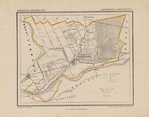 Historische kaart, plattegrond van gemeente Wageningen in Gelderland uit 1867 door Kuyper van Kaartcadeau.com