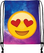 Emoji heart  gymtas  Groot - Perfect als gymtas/zwemtas/schooltas
