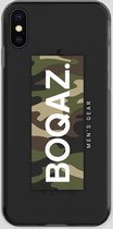 BOQAZ. iPhone X hoesje - Labelized Collection - Camouflage print BOQAZ