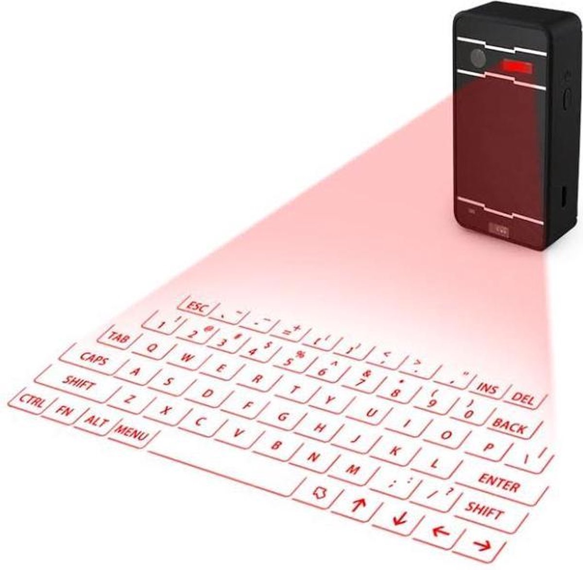 Feest stikstof Besparing Professioneel Laser toetsenbord - projectie toetsenbord - Black | bol.com