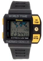Spalding  SP00004 Horloge - Kunststof - Zwart - Ø 38.75 mm