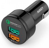 Aukey Quick Charge Autolader CC-T1 - Dual USB - Black