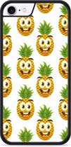 iPhone 8 Hardcase hoesje Happy Ananas - Designed by Cazy