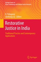 Springer Series on Asian Criminology and Criminal Justice Research - Restorative Justice in India