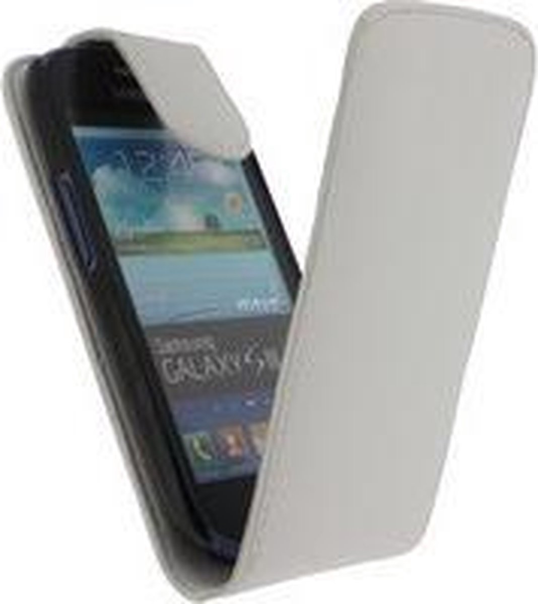 Xccess Leather Flip Case Samsung Galaxy SIII mini I8190 White
