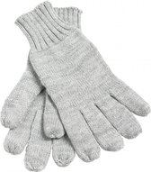 Gebreide handschoenen L/XL licht grijs