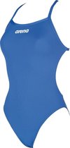 arena Solid Light Tech High One Piece Swimsuit Dames, royal-white Maat DE 34 | US 30