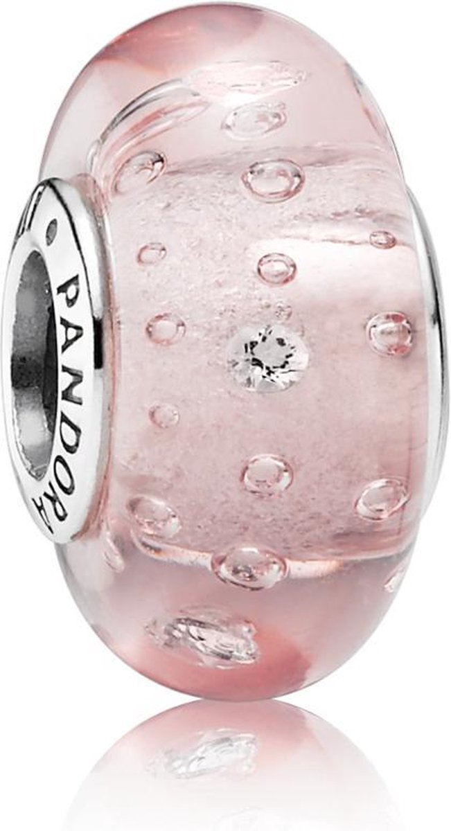 Murano Bedel roze-zilver casual uitstraling Sieraden Bedels 