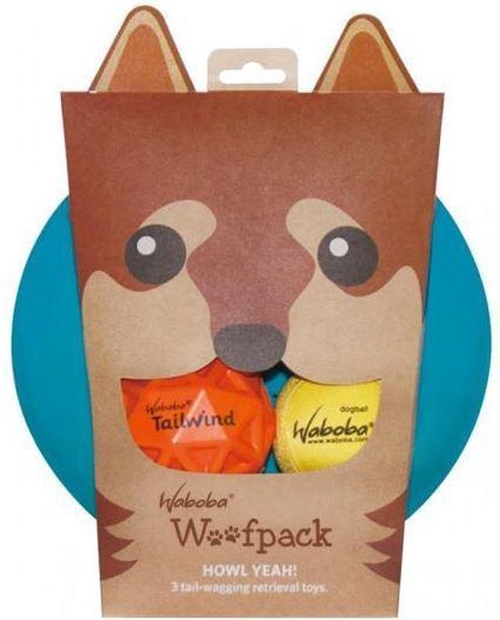 Woofpack Hond Speelgoed Set Ballen en Frisbee