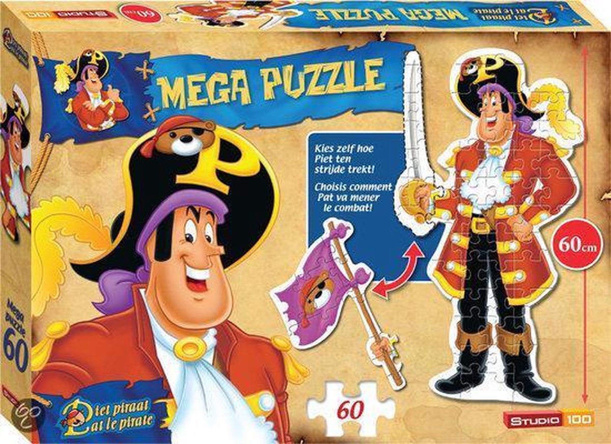 Piet Piraat : mega vloerpuzzel | bol.com