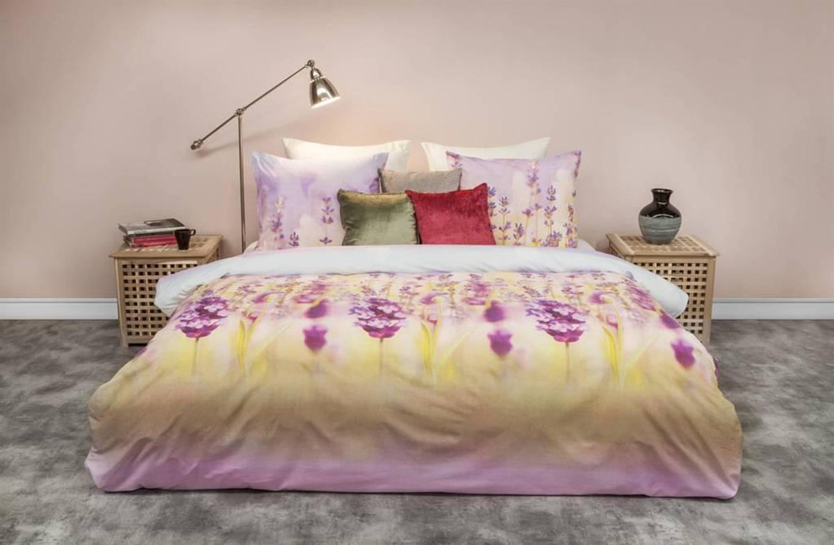 HnL Pure Cotton Lavender Dekbedovertrek - Litsjumeaux - 240x200/220 cm - Multi
