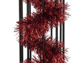 Europalms Kerstslinger - Tinsel metalic - rood - kerstversiering