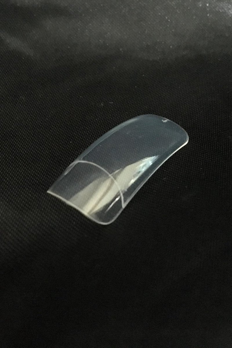 Super Slim Mid Cover Clear-lang opzetstuk, 120 st. kunstnagels, acryl gel nagels